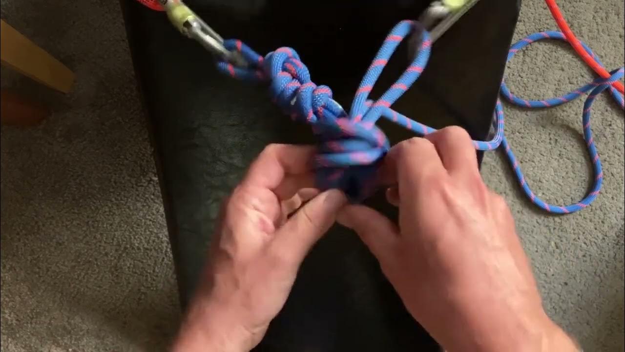 Pt. 1 Equalising anchors for bottom rope with Overhand Knot YouTube