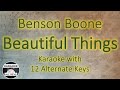 Benson Boone - Beautiful Things Karaoke Instrumental Lower Higher Female & Original Key