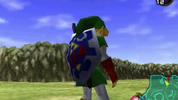 quick draw bottle on B as adult with 2 bombs (PAL)