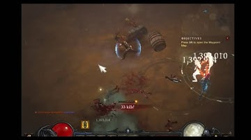Diablo III Thorns & Bombardment: Belt of the Trove procs area damage!