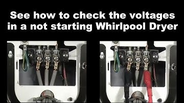 Whirlpool Dryer Not Drying The Clothes - The Voltages At The Terminal Block!