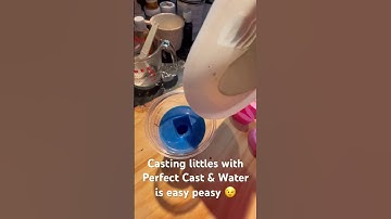 3 parts Perfect Cast & 1 part Water, that’s it!  Mix and pour into your moulds. #diy #art #casting