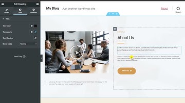 Elementor Wordpress Builder How To Build An About Us Section