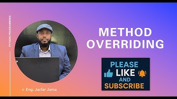 19  Python Programming OOP   Method Overriding - Somali