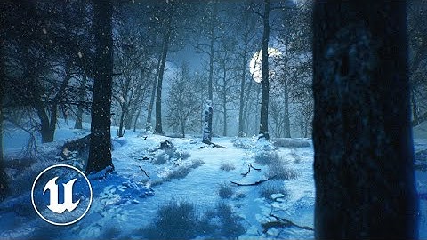 Как СОЗДАТЬ Зимний Лес В UE5 | Реалистичный Лес в Unreal Engine | Ночное Освещение