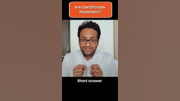 How Much Certificates Matter? #shorts