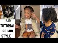 Natural Hair: Toddler Hair Style (20 minute Style) Braid Halo