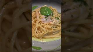 #spaghetti crema di #zucchini e #gamberirosa #gamberi #pasta #italianfood #ilboccatv ft #sammy
