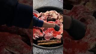 как приготовить мясо на казане