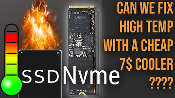 Cheap Cooler Test for SSD NVME - Is it worth buying & How to Fix High temperature problem ?