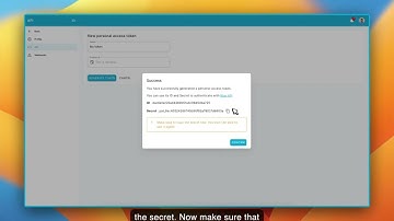 How to generate an API Token in Blue
