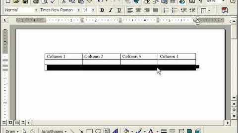 Word 2003 Tutorial Merging & Splitting Cells Microsoft Office Training Lesson 16.5