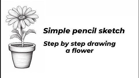 How to draw a Butterfly on flower/Easy Drawing ideas for beginners/Simple pencil sketch