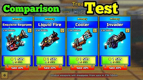 Balanced Machine Guns in the Traders Van - Pixel Gun 3D