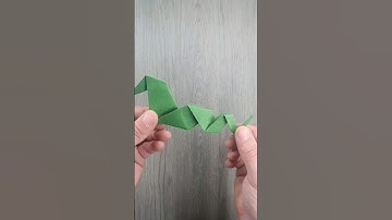 Origami easy paper snake with Ski #origami #easyorigami #diyorigami #diy #paper #howto  #snake