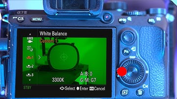 A7III - Avoid Green Screen White Balance Error - Explained