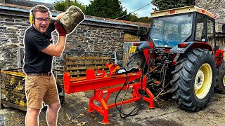 The Best Tractor Mounted Log Splitter Money Can BUY!! We try out the Rock Venom 25t