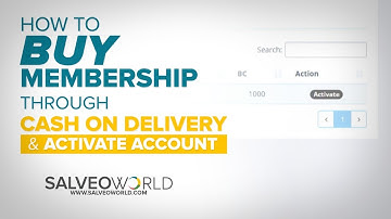 How to buy Membership through Cash on Delivery COD in SalveoWorld