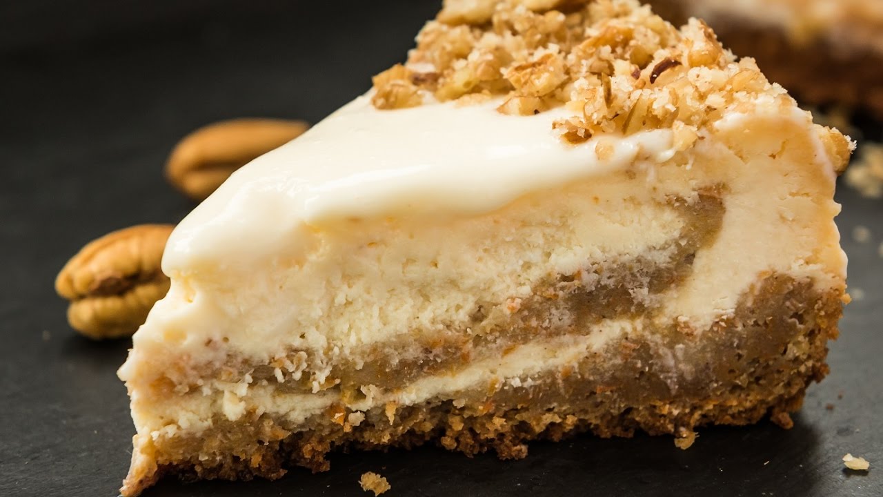 Carrot Cake Cheesecake Recipe - YouTube
