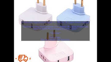 1005005220423259 EU Extension Plug Electrical Adapter 3 In 1 Adaptor 180 Degree Rotatio