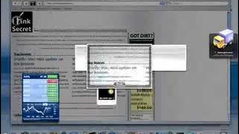 Mac OS X 10.5 Leopard Web Clip Widgets