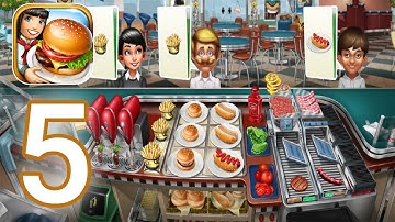 Cooking Fever - Gameplay Walkthrough Part 5 - Fast Food Court Level 21 - 25 Completed (iOS, Android)