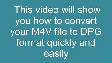 How to Convert M4V to DPG