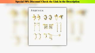 Deal ANDYWEN 925 Sterling Silver Summer Long Bar PEGASUS GOLD EARRING Circle Hoops Earring Long Wom