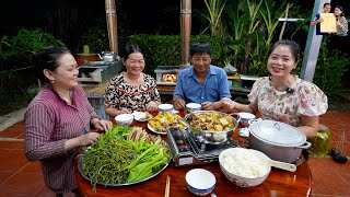 Quê Phan Diễm chuẩn bị Xạ Lúa ăn Cá Tra khổng lồ 6kg nấu Mắm kho Miền Tây siêu ngon