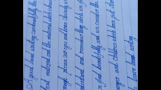 How to write neat and clean hand writing.