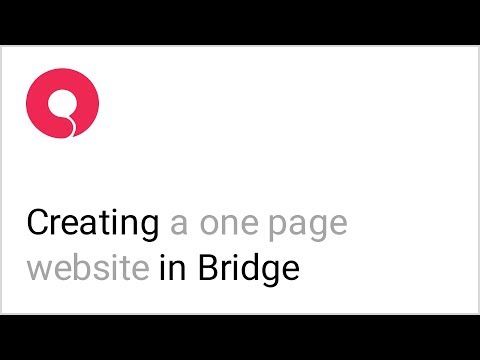 How to Build a One Page Site Using the Bridge WordPress Theme