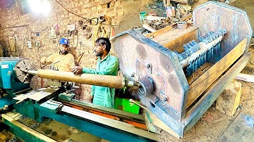 Wonderful Process of Manufacturing forage harvester fodder cutting machine in local factory. part 3