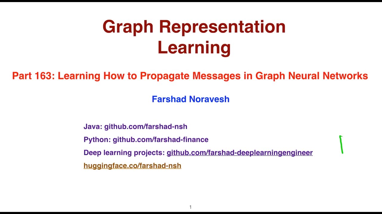 Part163: learning to propagate messages in graph neural networks - YouTube
