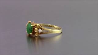 Contemporary Emerald Cut Diamond and Rose Gold Ring - 36116v