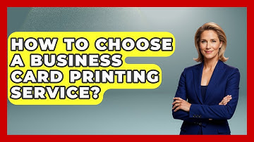How To Choose A Business Card Printing Service? - Graphic Design Nerd
