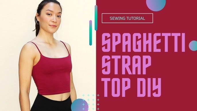 Racerback Sporty Tank Top DIY, Crop Top Sewing tutorial