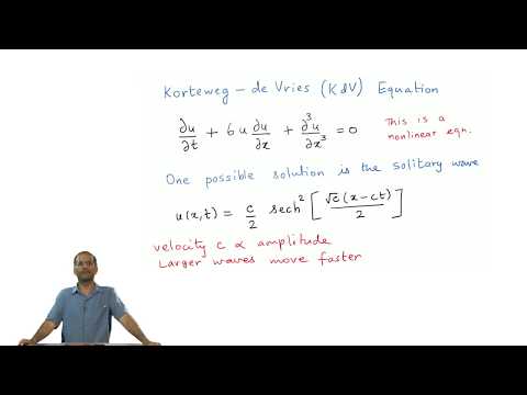 mod12lec57-Beyond Linear Waves: Solitary Waves