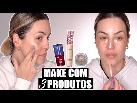 MAQUIAGEM COM APENAS 3 PRODUTOS - ACORDEI LINDA