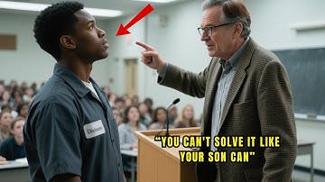 Harvard Professor Challenged a Black DAD—Then He Solved an Impossible Equation and Professor SHOCKED