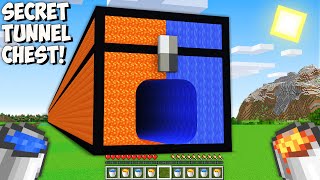 Where does THE LONGEST TUNNEL CHEST leads in Minecraft? I found THE BIGGEST WATER vs LAVA CHEST!