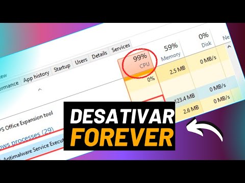 Desativar Antimalware Service