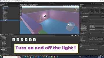 Unity | Turn On and Off The Light - Script Sncluded