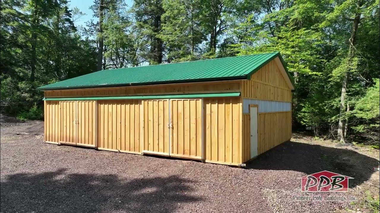 30W x 40L x 10H Pole Building YouTube