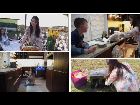 عنايتي بالمطبخ شلون طبخت بالحديقة سمج زوري و روبيان