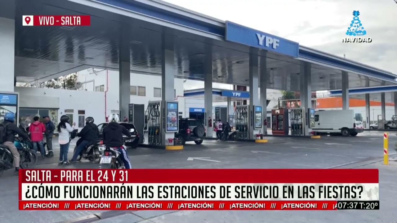 SALTA: ¿CÓMO FUNCIONARÁN LAS ESTACIONES DE SERVICIO EN LAS FIESTAS?