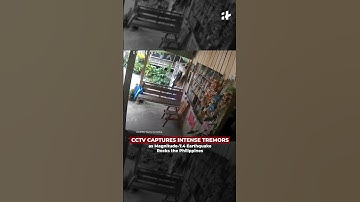 CCTV Captures Intense Tremors as Magnitude-7.4 Earthquake Strikes the Philippines