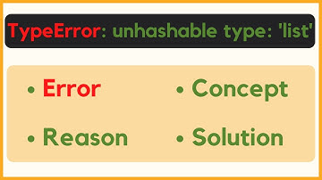 TypeError: unhashable type: 