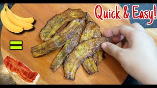 BANANA PEEL BACON || Vegan Recipe || Quick and Easy!