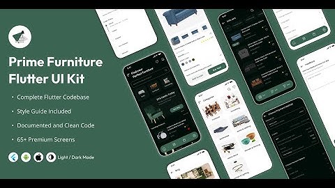 Prime Furniture Flutter App UI Kit