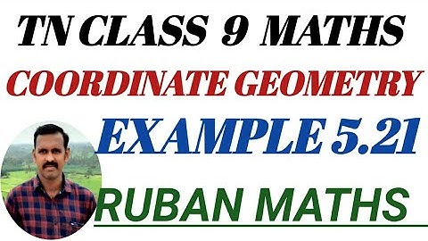 TN Class 9 Maths Example 5.21 Coordinate Geometry